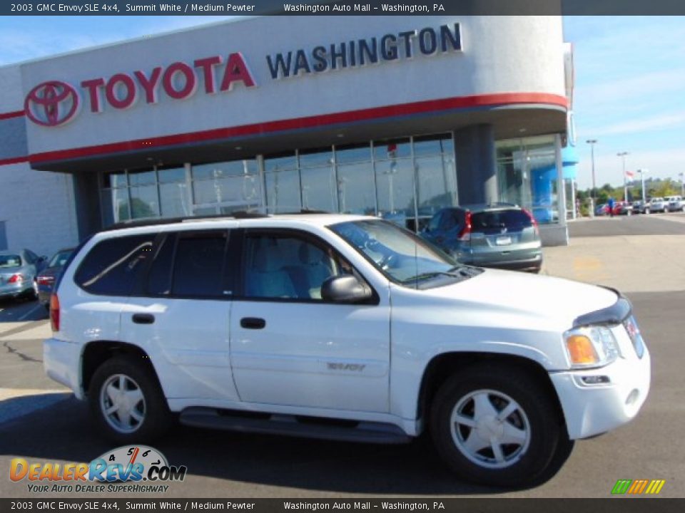 2003 GMC Envoy SLE 4x4 Summit White / Medium Pewter Photo #2
