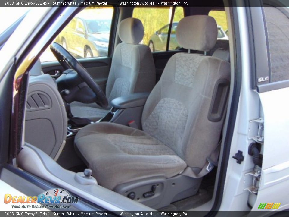 2003 GMC Envoy SLE 4x4 Summit White / Medium Pewter Photo #10