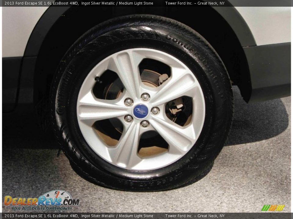 2013 Ford Escape SE 1.6L EcoBoost 4WD Ingot Silver Metallic / Medium Light Stone Photo #13