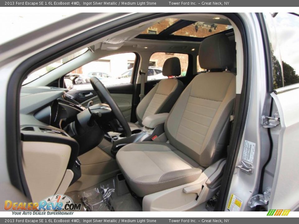 2013 Ford Escape SE 1.6L EcoBoost 4WD Ingot Silver Metallic / Medium Light Stone Photo #15