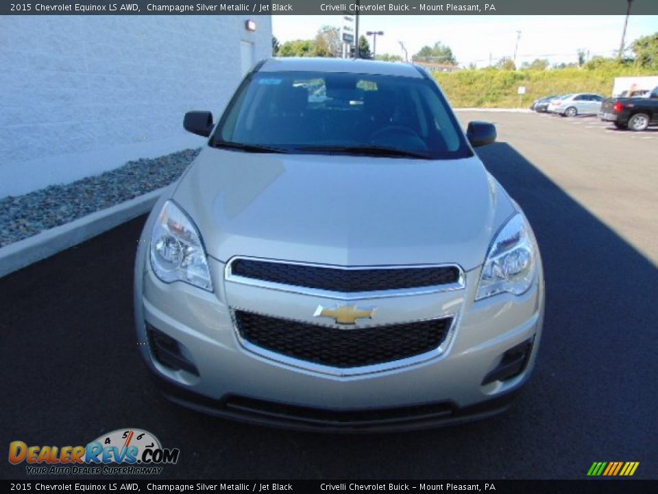2015 Chevrolet Equinox LS AWD Champagne Silver Metallic / Jet Black Photo #3