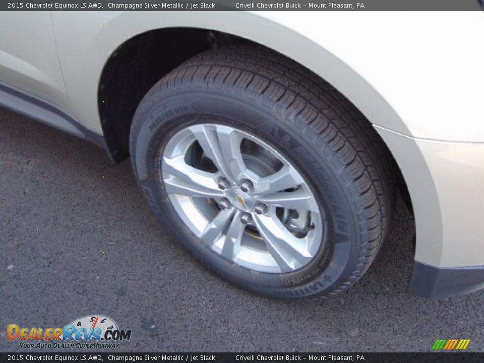 2015 Chevrolet Equinox LS AWD Champagne Silver Metallic / Jet Black Photo #4