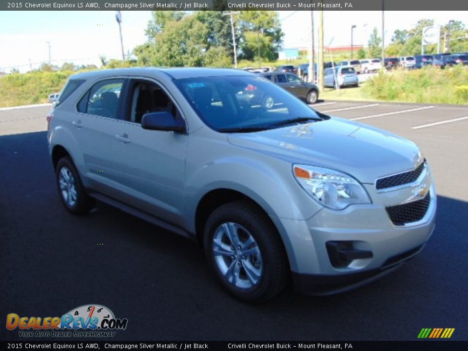 2015 Chevrolet Equinox LS AWD Champagne Silver Metallic / Jet Black Photo #5