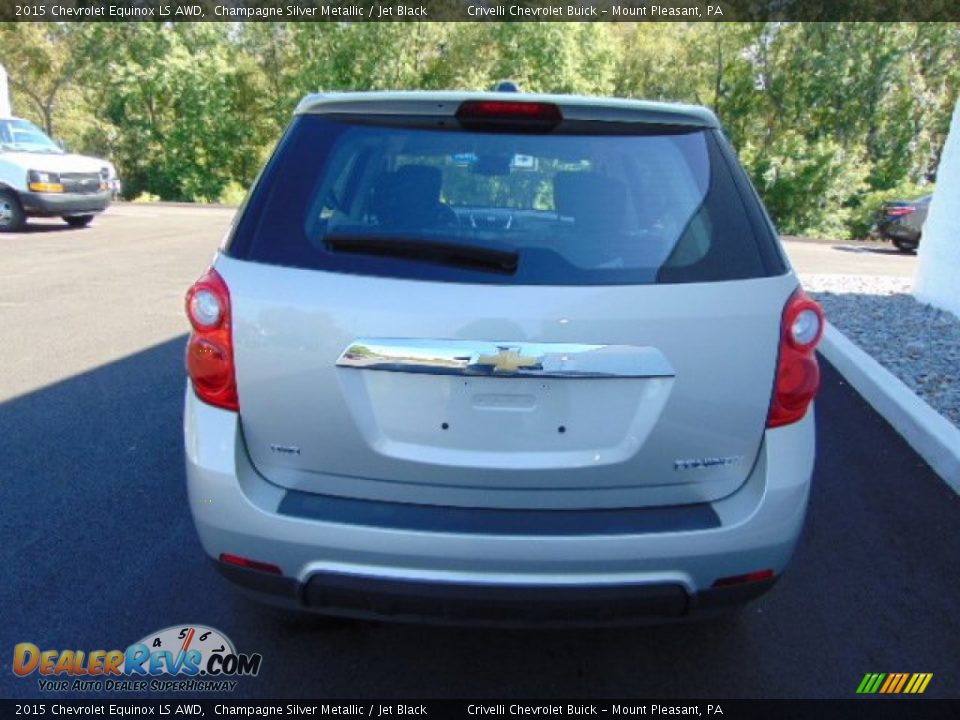 2015 Chevrolet Equinox LS AWD Champagne Silver Metallic / Jet Black Photo #6