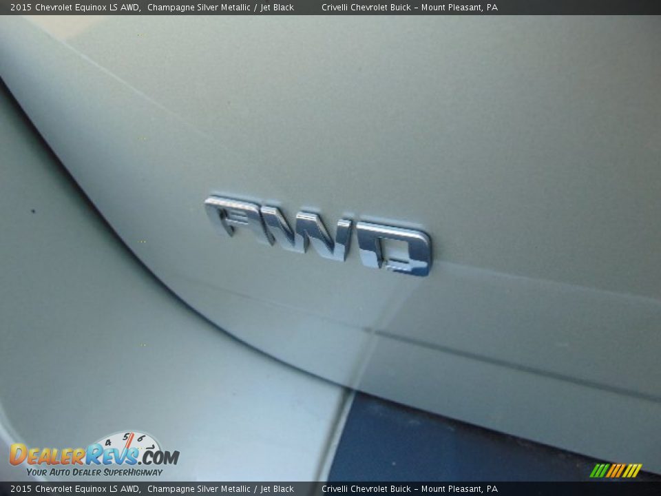 2015 Chevrolet Equinox LS AWD Champagne Silver Metallic / Jet Black Photo #7