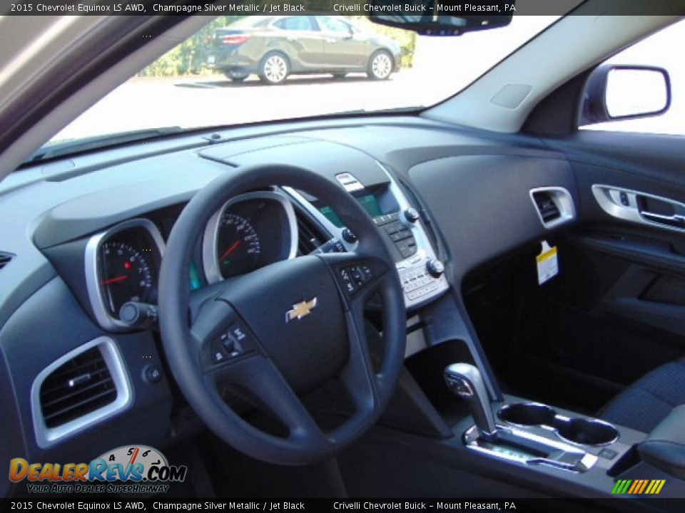 2015 Chevrolet Equinox LS AWD Champagne Silver Metallic / Jet Black Photo #8