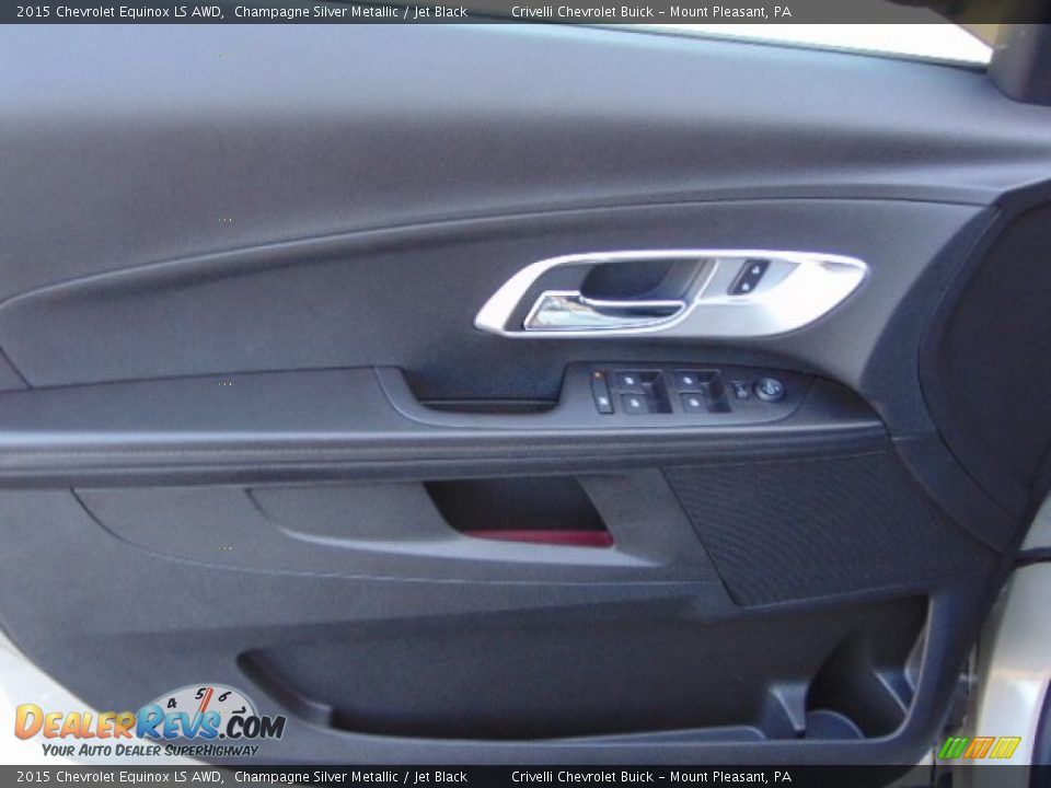 2015 Chevrolet Equinox LS AWD Champagne Silver Metallic / Jet Black Photo #9