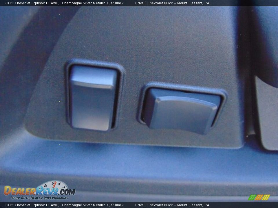 2015 Chevrolet Equinox LS AWD Champagne Silver Metallic / Jet Black Photo #11