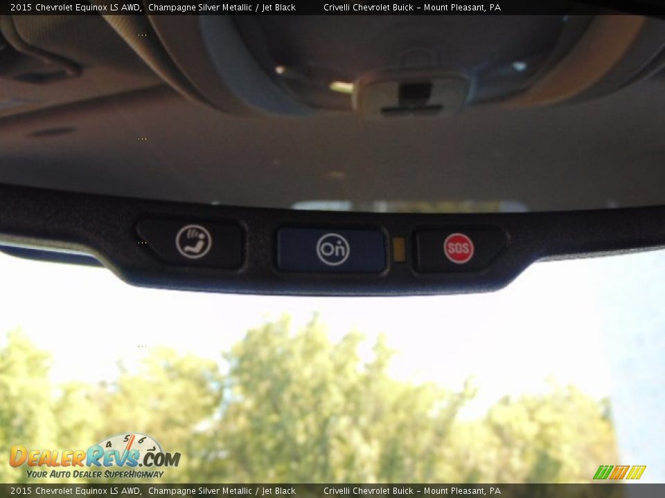 2015 Chevrolet Equinox LS AWD Champagne Silver Metallic / Jet Black Photo #12