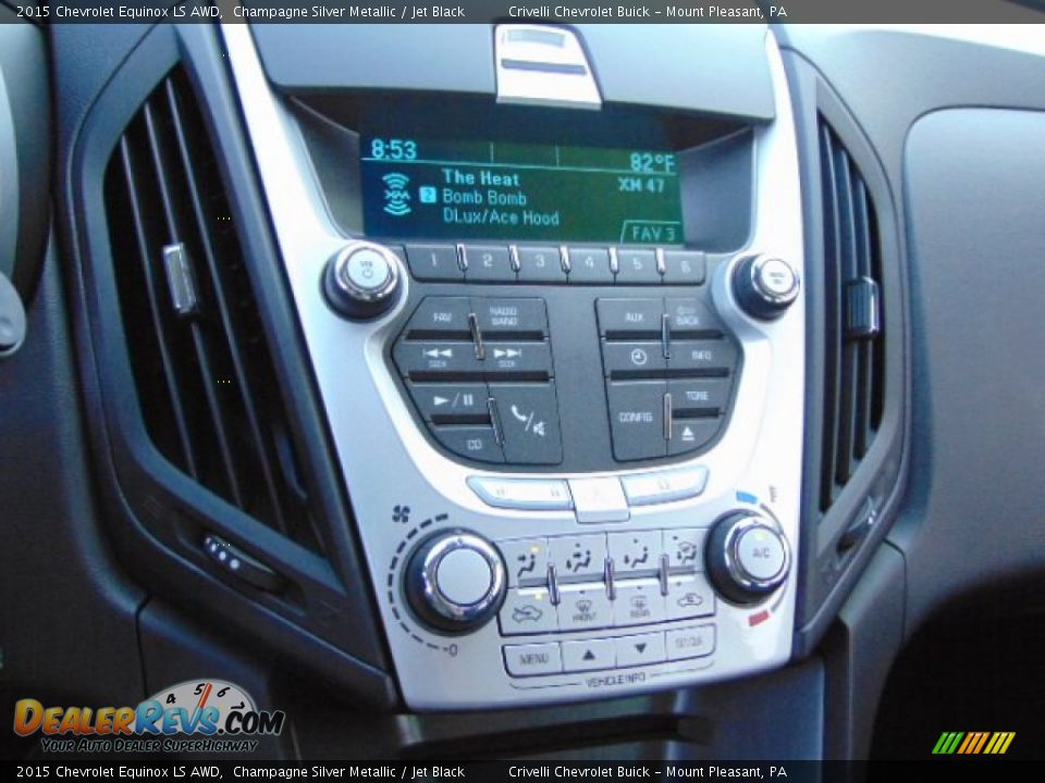 2015 Chevrolet Equinox LS AWD Champagne Silver Metallic / Jet Black Photo #13