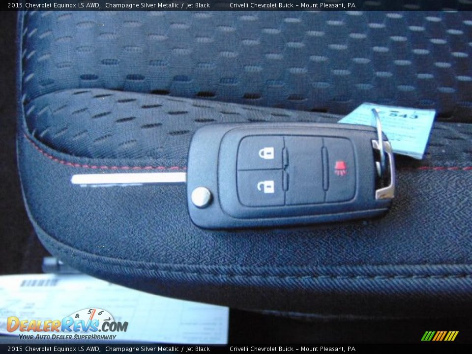 2015 Chevrolet Equinox LS AWD Champagne Silver Metallic / Jet Black Photo #19