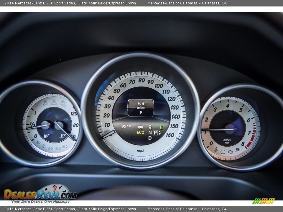 2014 Mercedes-Benz E 350 Sport Sedan Black / Silk Beige/Espresso Brown Photo #6
