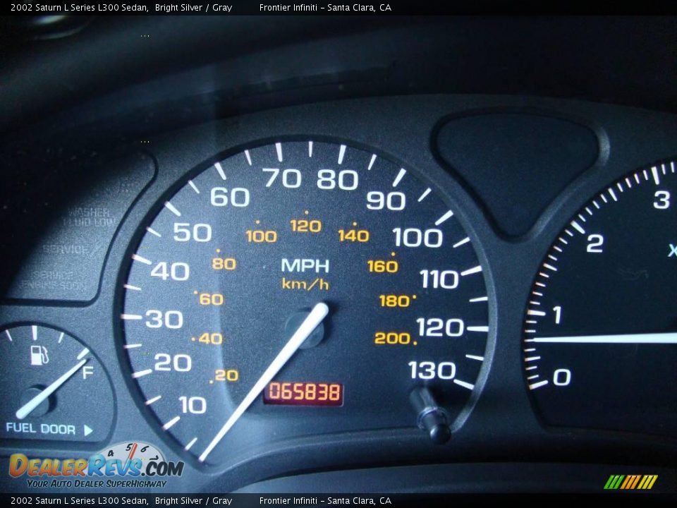 2002 Saturn L Series L300 Sedan Bright Silver / Gray Photo #11
