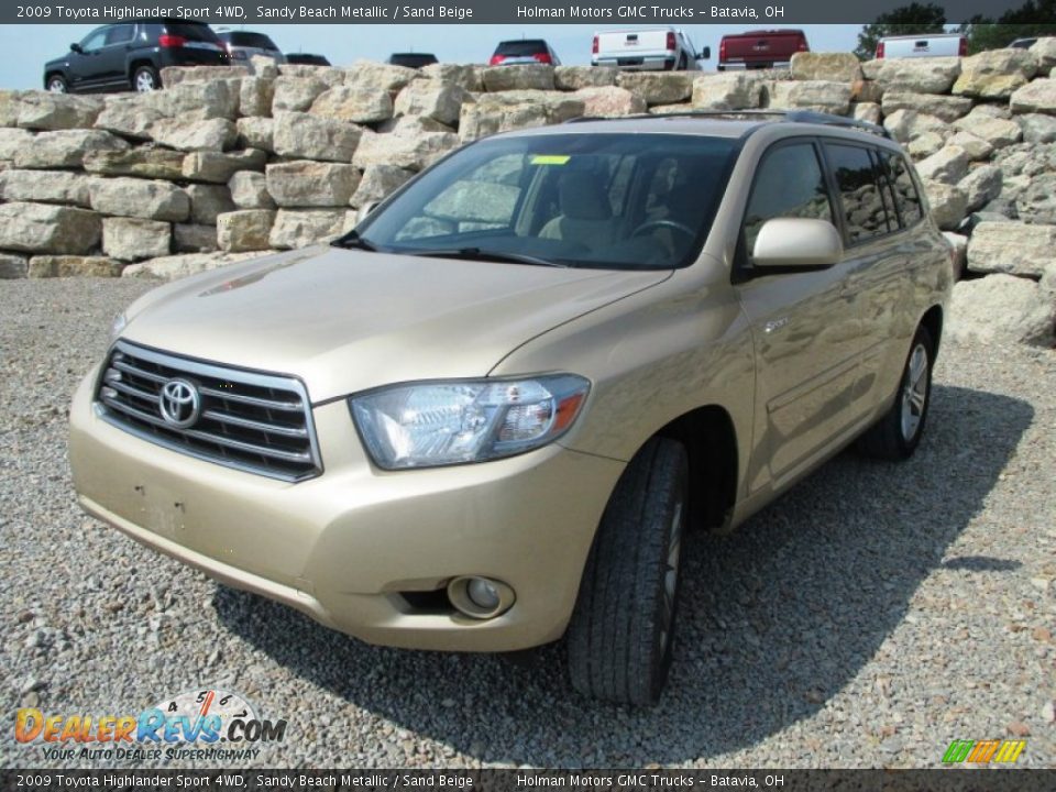 2009 Toyota Highlander Sport 4WD Sandy Beach Metallic / Sand Beige Photo #2