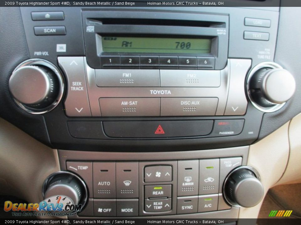 2009 Toyota Highlander Sport 4WD Sandy Beach Metallic / Sand Beige Photo #10
