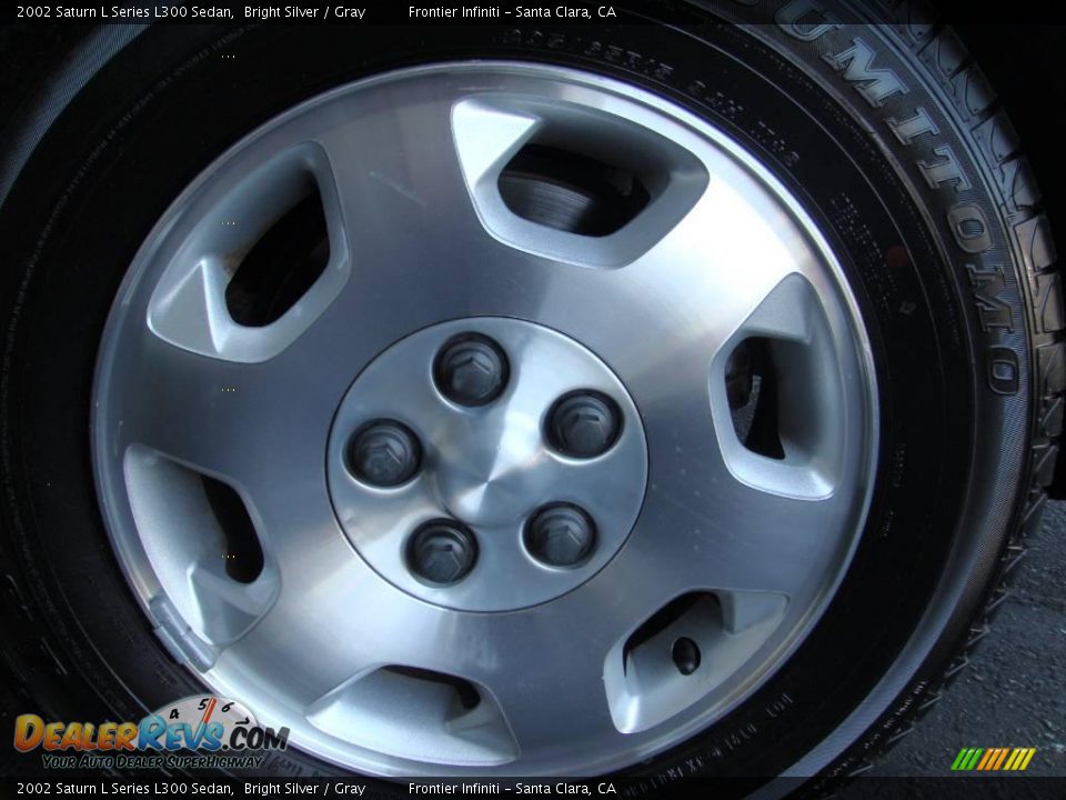 2002 Saturn L Series L300 Sedan Bright Silver / Gray Photo #17