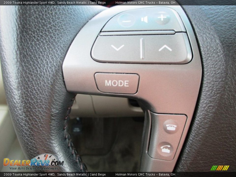 2009 Toyota Highlander Sport 4WD Sandy Beach Metallic / Sand Beige Photo #14