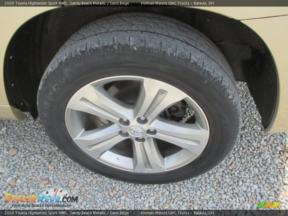 2009 Toyota Highlander Sport 4WD Sandy Beach Metallic / Sand Beige Photo #25