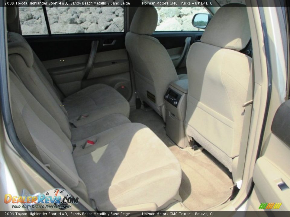 2009 Toyota Highlander Sport 4WD Sandy Beach Metallic / Sand Beige Photo #33