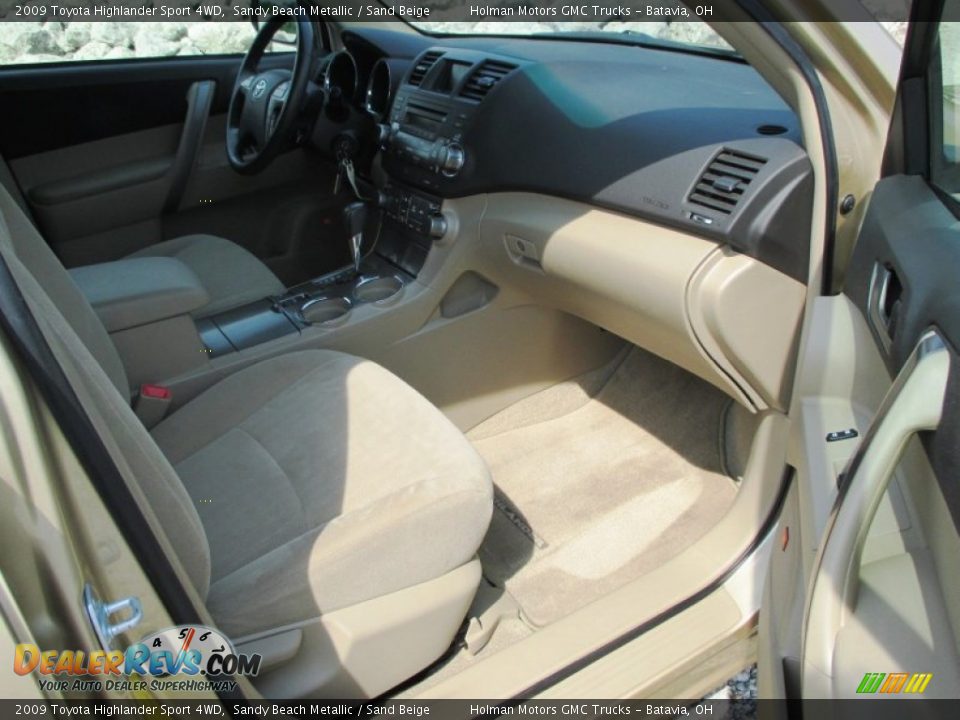 2009 Toyota Highlander Sport 4WD Sandy Beach Metallic / Sand Beige Photo #34