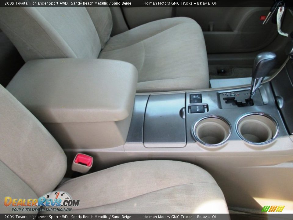 2009 Toyota Highlander Sport 4WD Sandy Beach Metallic / Sand Beige Photo #35