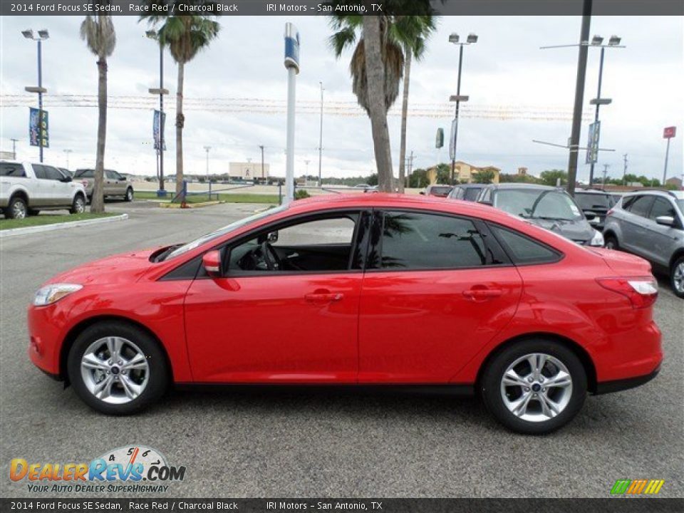2014 Ford Focus SE Sedan Race Red / Charcoal Black Photo #2