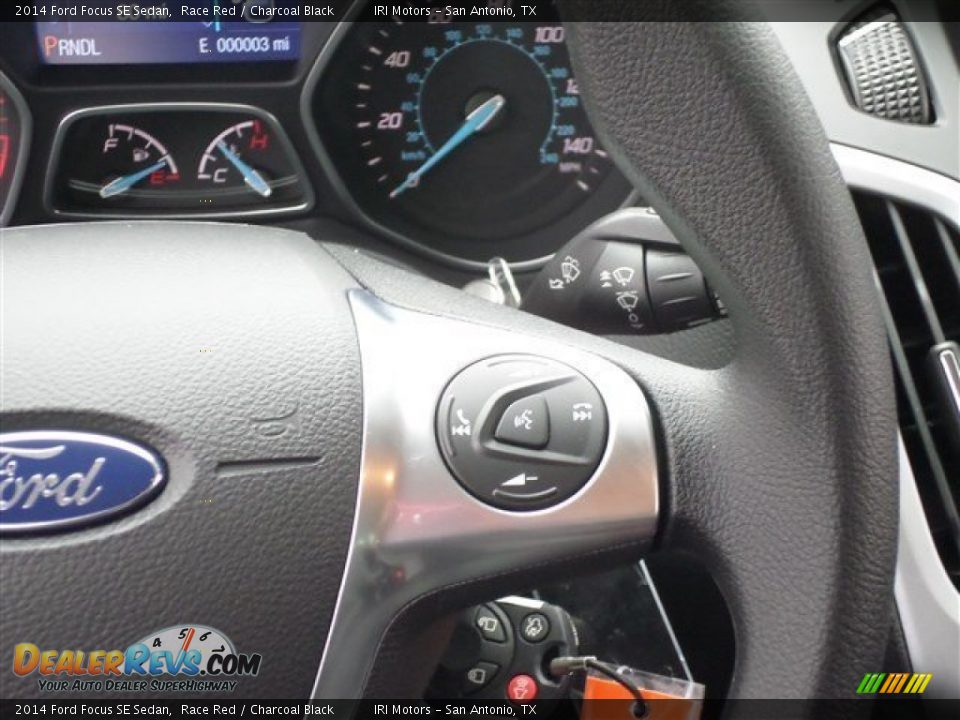 2014 Ford Focus SE Sedan Race Red / Charcoal Black Photo #19