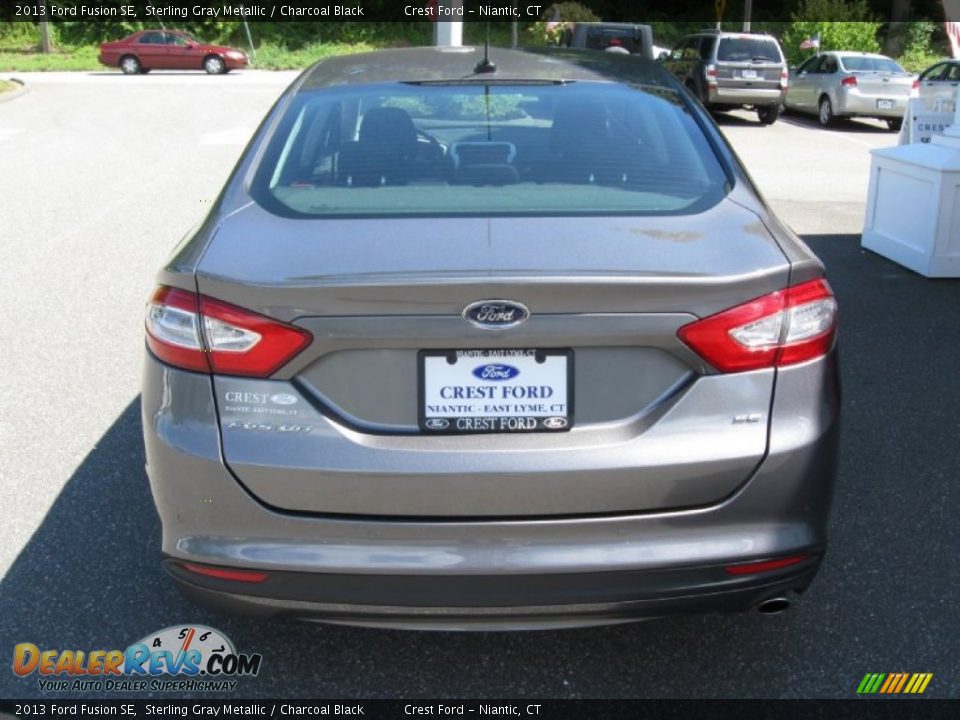 2013 Ford Fusion SE Sterling Gray Metallic / Charcoal Black Photo #6
