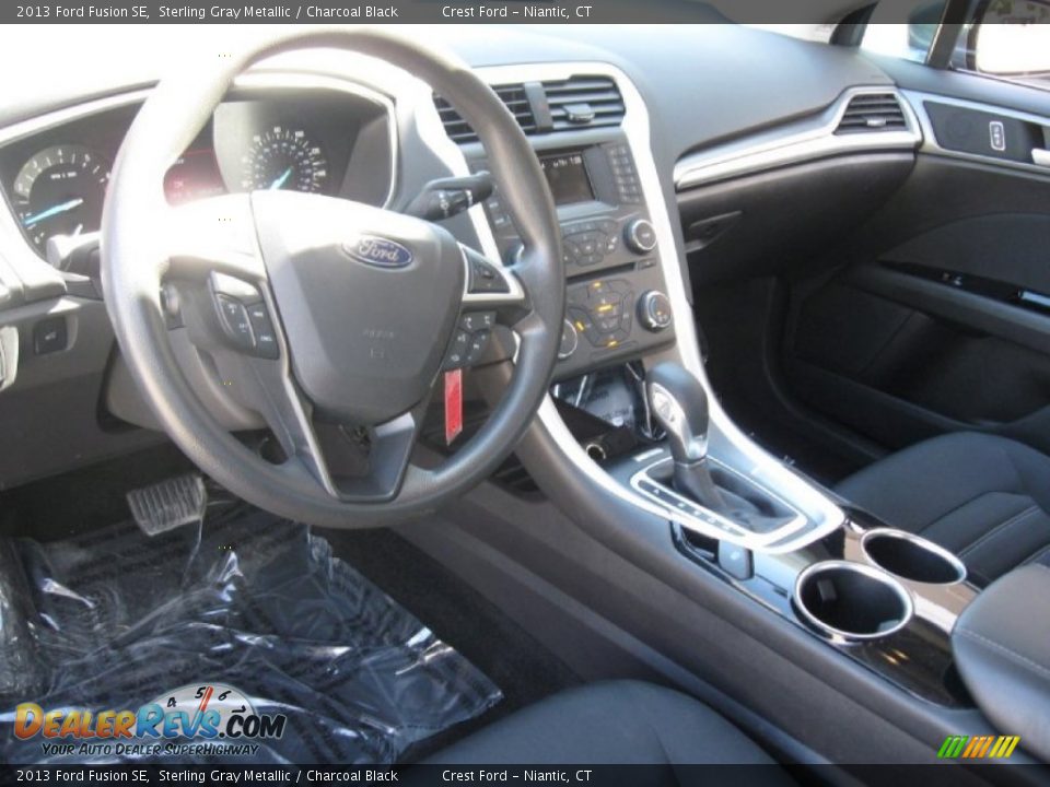 2013 Ford Fusion SE Sterling Gray Metallic / Charcoal Black Photo #10
