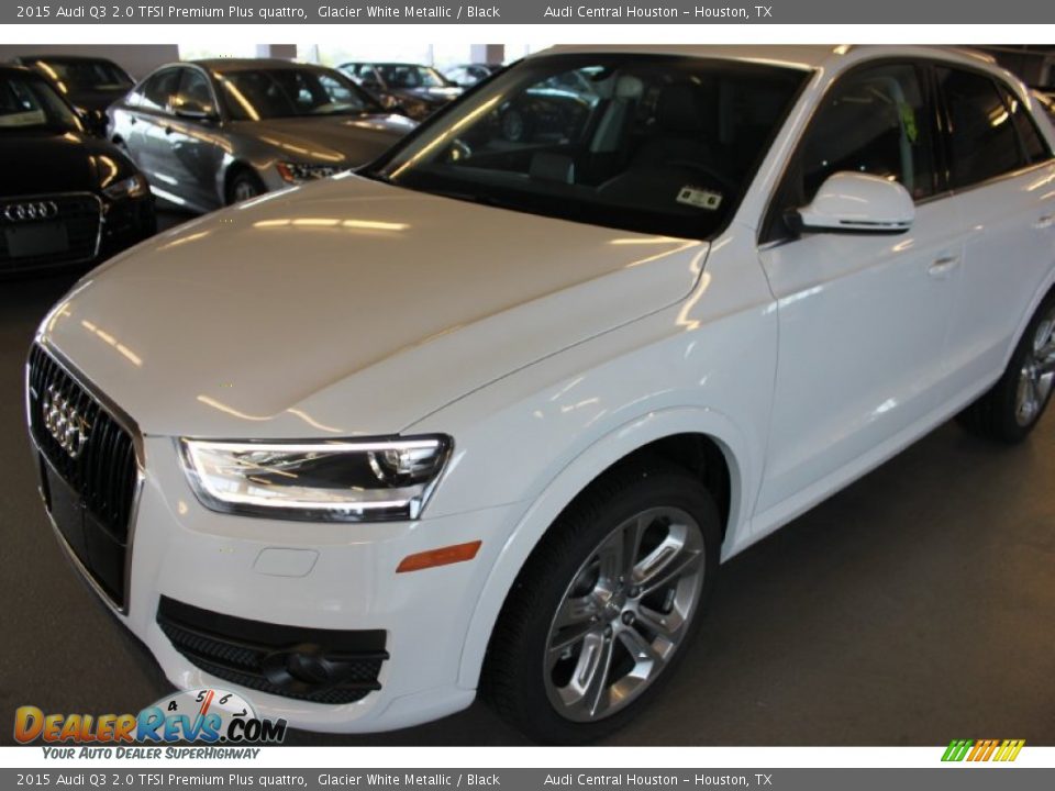 2015 Audi Q3 2.0 TFSI Premium Plus quattro Glacier White Metallic / Black Photo #3