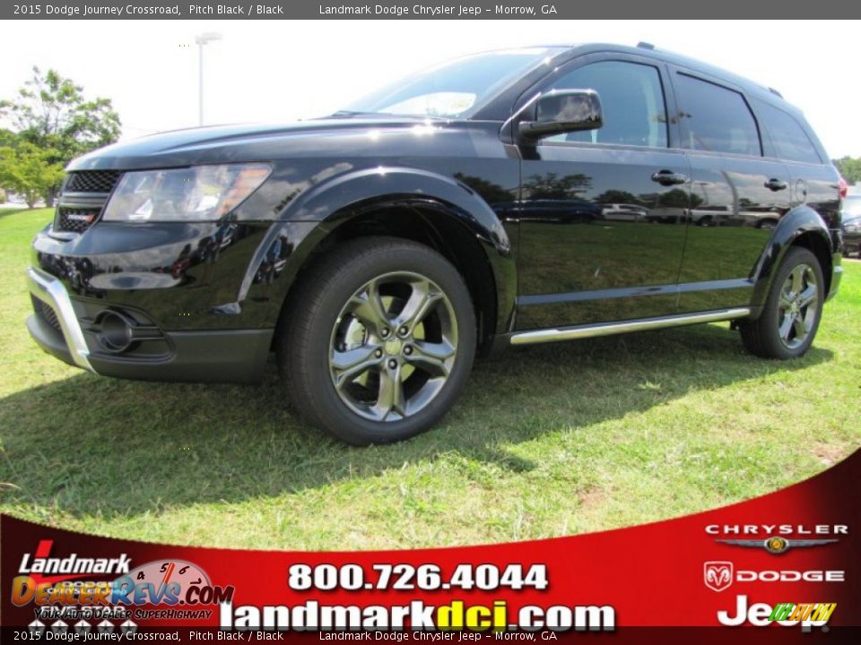 2015 Dodge Journey Crossroad Pitch Black / Black Photo #1