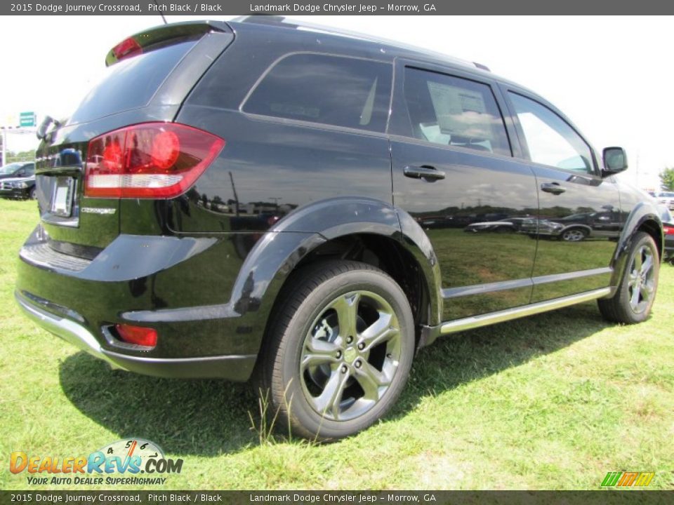 2015 Dodge Journey Crossroad Pitch Black / Black Photo #3