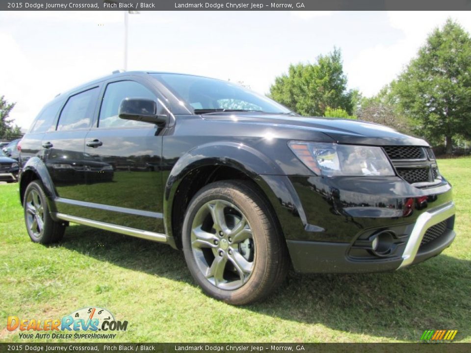 2015 Dodge Journey Crossroad Pitch Black / Black Photo #4