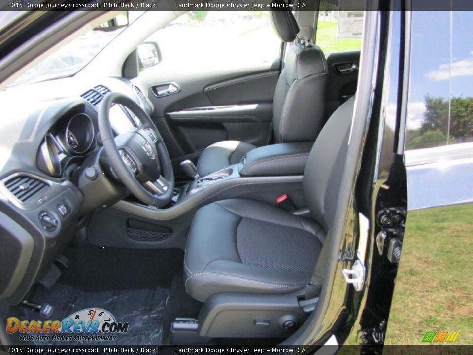 2015 Dodge Journey Crossroad Pitch Black / Black Photo #6