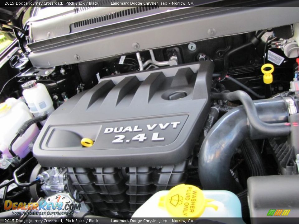 2015 Dodge Journey Crossroad Pitch Black / Black Photo #8