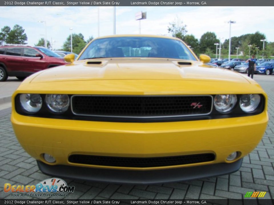 2012 Dodge Challenger R/T Classic Stinger Yellow / Dark Slate Gray Photo #8