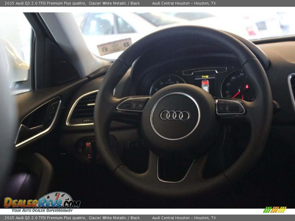 2015 Audi Q3 2.0 TFSI Premium Plus quattro Glacier White Metallic / Black Photo #29