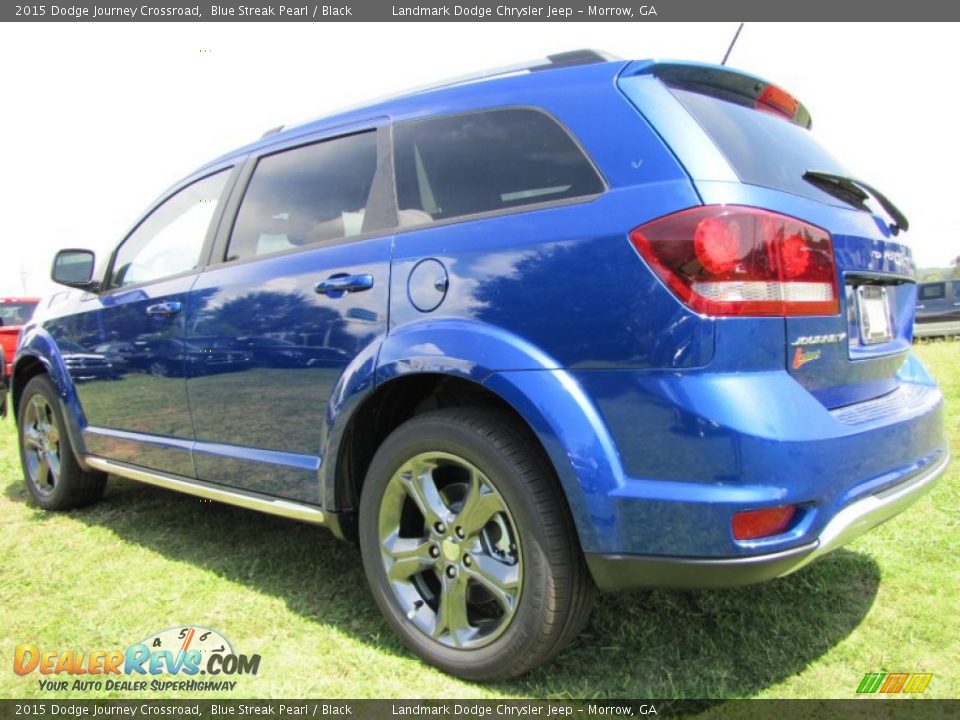 2015 Dodge Journey Crossroad Blue Streak Pearl / Black Photo #2