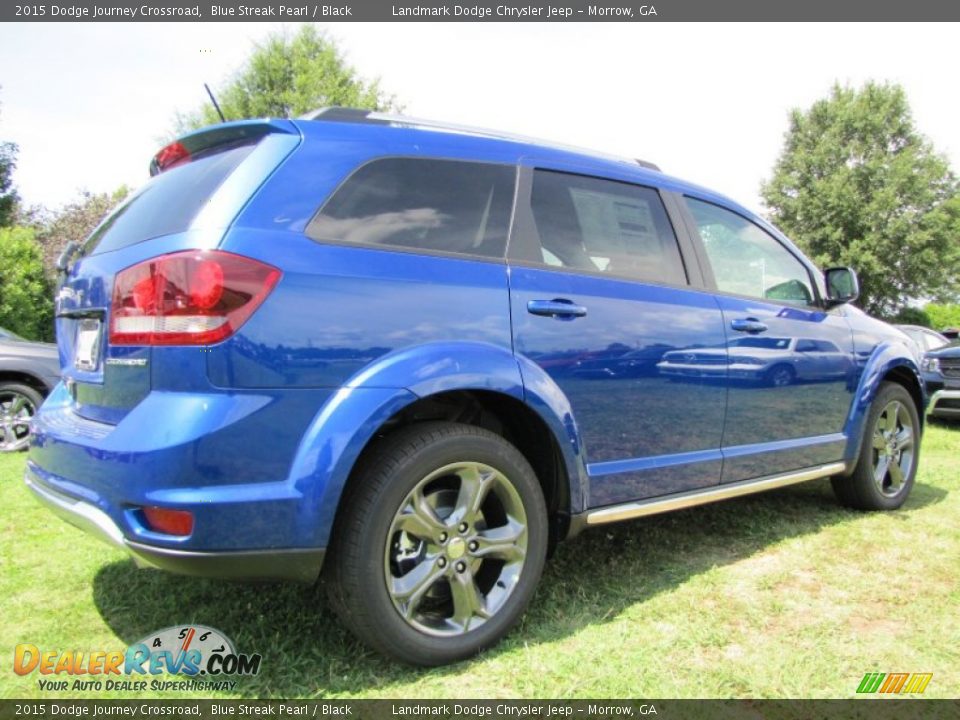 2015 Dodge Journey Crossroad Blue Streak Pearl / Black Photo #3