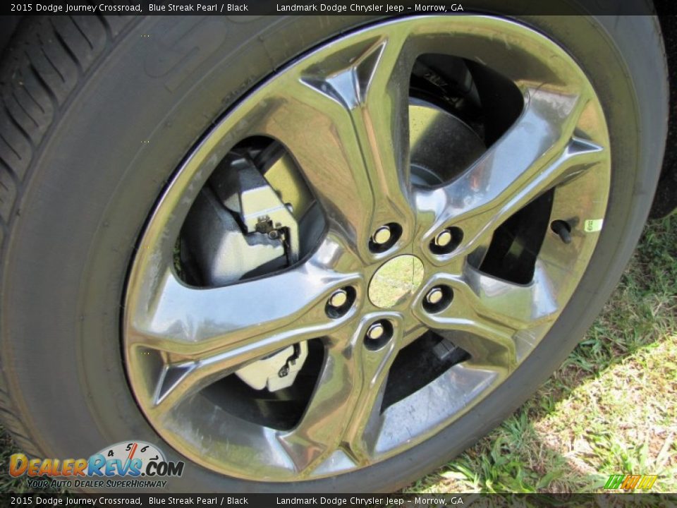 2015 Dodge Journey Crossroad Blue Streak Pearl / Black Photo #5