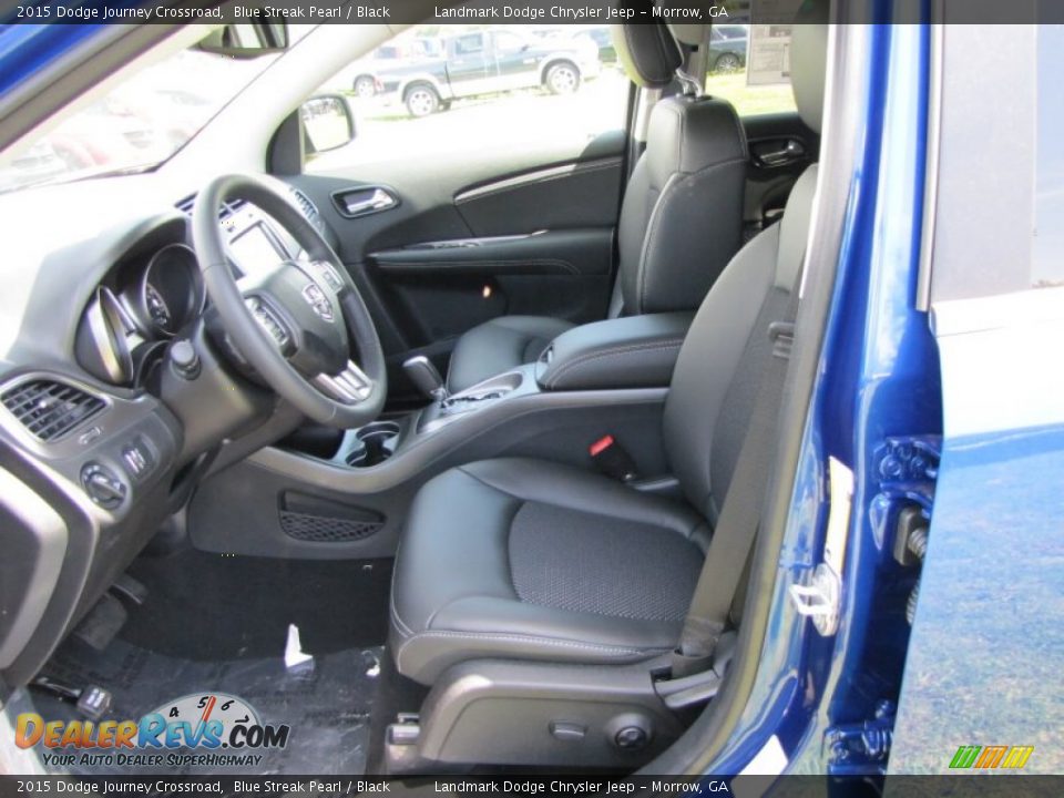 2015 Dodge Journey Crossroad Blue Streak Pearl / Black Photo #6