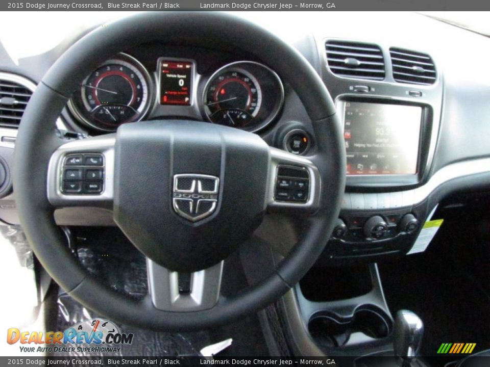 2015 Dodge Journey Crossroad Blue Streak Pearl / Black Photo #7