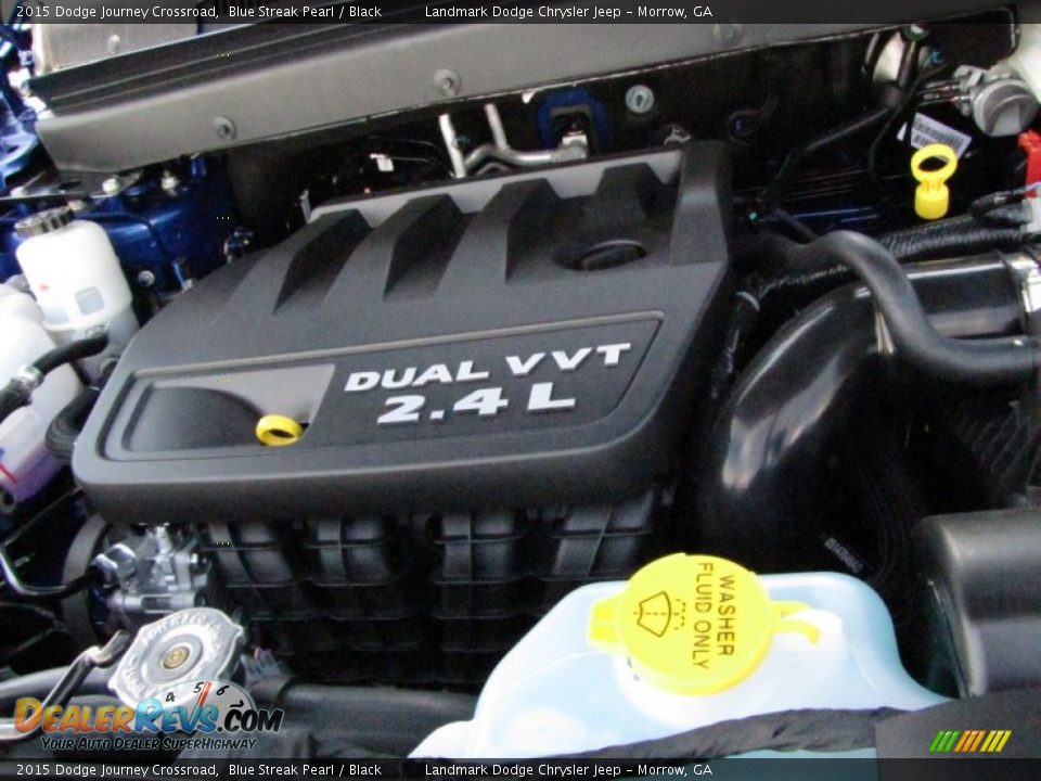 2015 Dodge Journey Crossroad Blue Streak Pearl / Black Photo #8