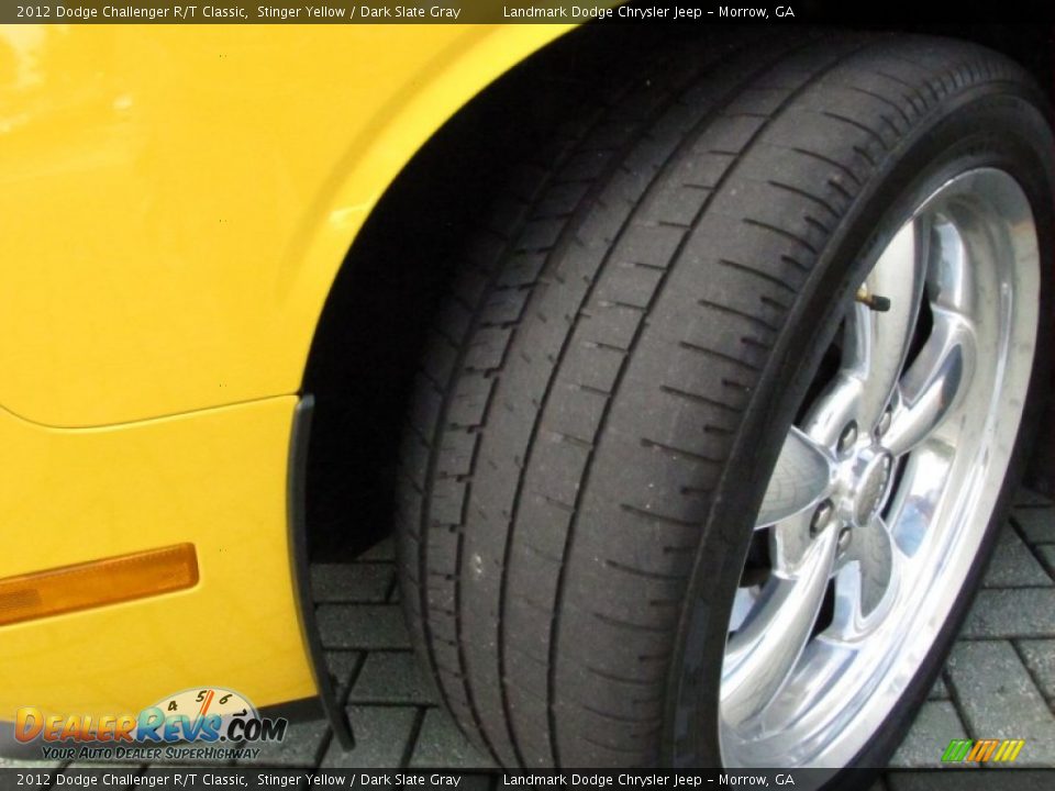 2012 Dodge Challenger R/T Classic Stinger Yellow / Dark Slate Gray Photo #33