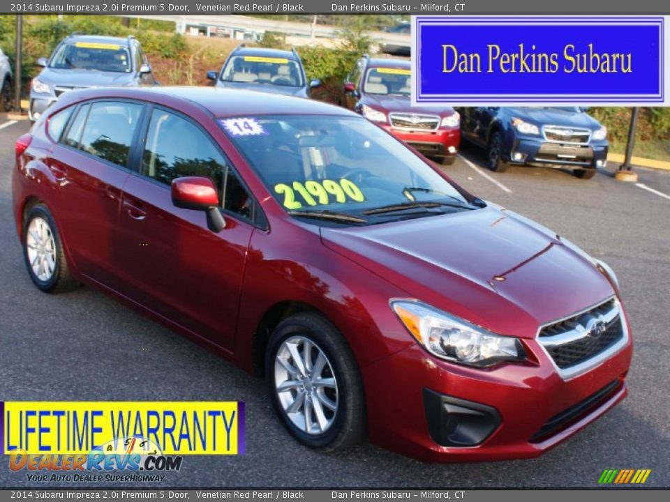 2014 Subaru Impreza 2.0i Premium 5 Door Venetian Red Pearl / Black Photo #1