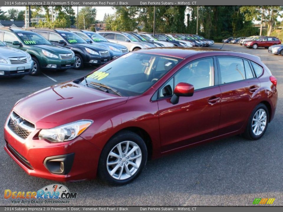 2014 Subaru Impreza 2.0i Premium 5 Door Venetian Red Pearl / Black Photo #3