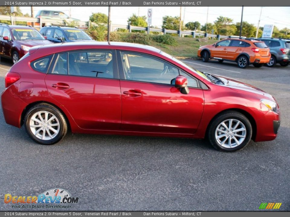 2014 Subaru Impreza 2.0i Premium 5 Door Venetian Red Pearl / Black Photo #4