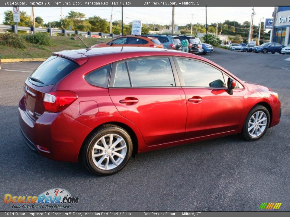 2014 Subaru Impreza 2.0i Premium 5 Door Venetian Red Pearl / Black Photo #6