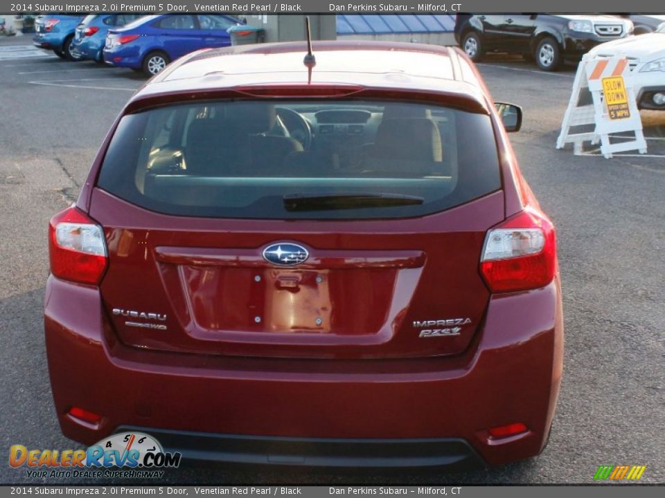 2014 Subaru Impreza 2.0i Premium 5 Door Venetian Red Pearl / Black Photo #7