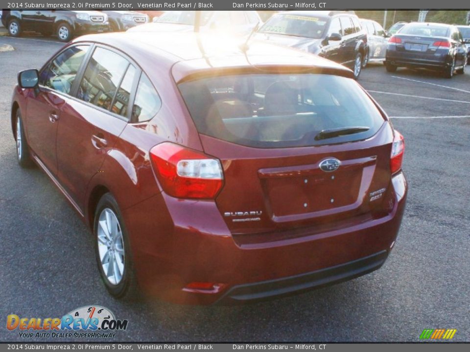 2014 Subaru Impreza 2.0i Premium 5 Door Venetian Red Pearl / Black Photo #9